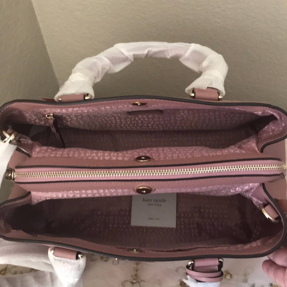 NWT Kate Spade dusty pink satchel bag - Picture 4 of 6